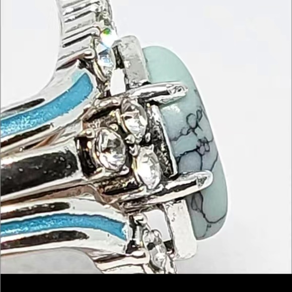 New 3pcs/set  Turquoise   Exquisite Moissanite Anniversary Party Ring - Picture 15 of 16